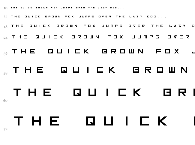Inversionz font waterfall